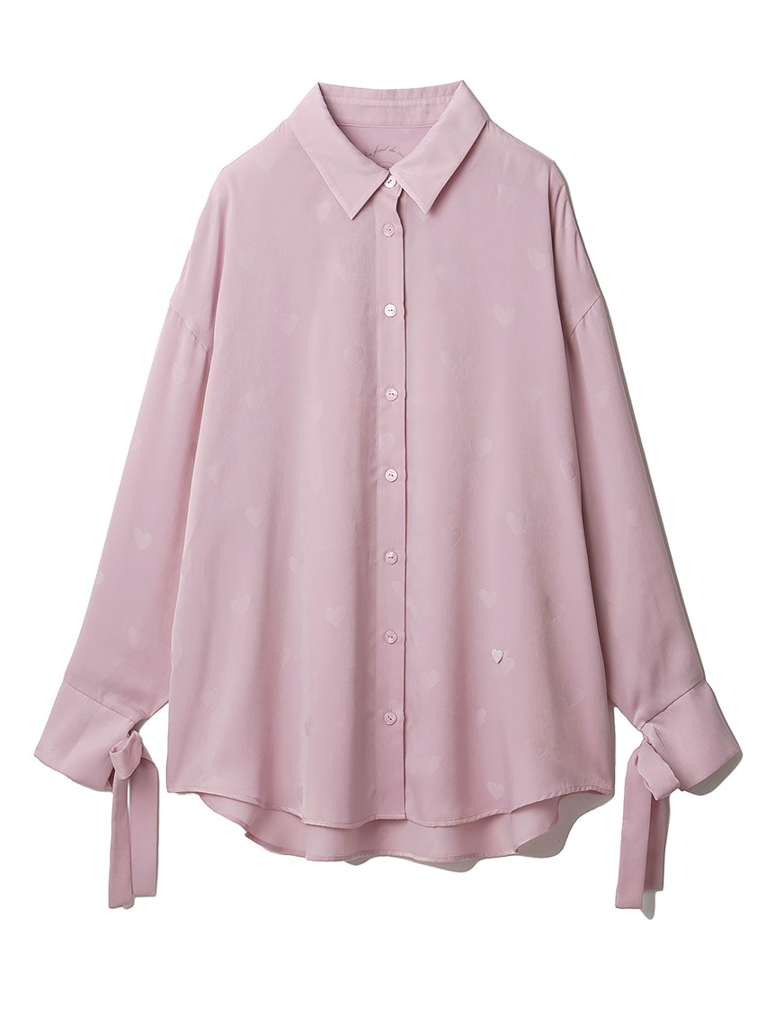 PINKハートサテンシャツ(シャツ)｜ルームウェア・パジャマ通販のgelatopique（ジェラートピケ）公式サイト