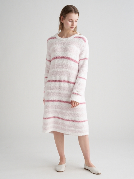 値引 ジェラートピケ Gelato Pique ワンピース レディース 美品 ブルーグレー 白 ライトグレー ボーダー タグ付き 期間限定特価 Farmerscentre Com Ng