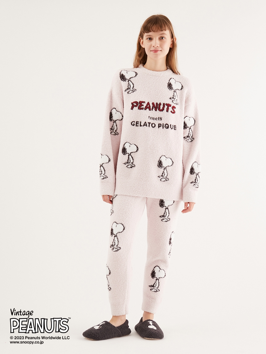 新品未使用 ジェラートピケ【LADIES】PEANUTS スヌーピー ジェラート