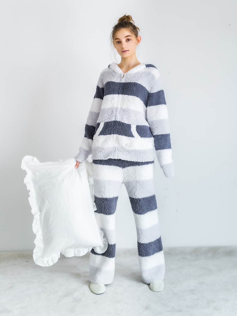 ジェラート グラデーション3ボーダーパーカ パーカ ルームウェア パジャマ通販のgelatopique ジェラートピケ 公式サイト