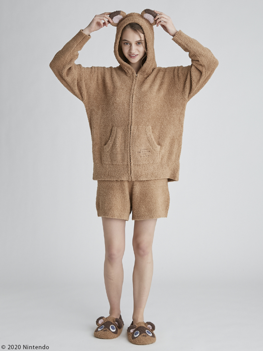 あつまれ どうぶつの森 キャラクターパーカ ブラウン パーカ ルームウェア パジャマ通販のgelatopique ジェラートピケ 公式サイト