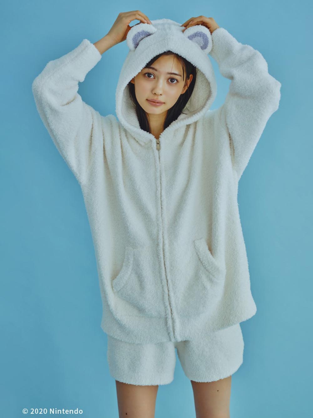 抽選受付 あつまれ どうぶつの森 キャラクターパーカ ショートパンツset クリーム パーカ ルームウェア パジャマ通販のgelatopique ジェラートピケ 公式サイト