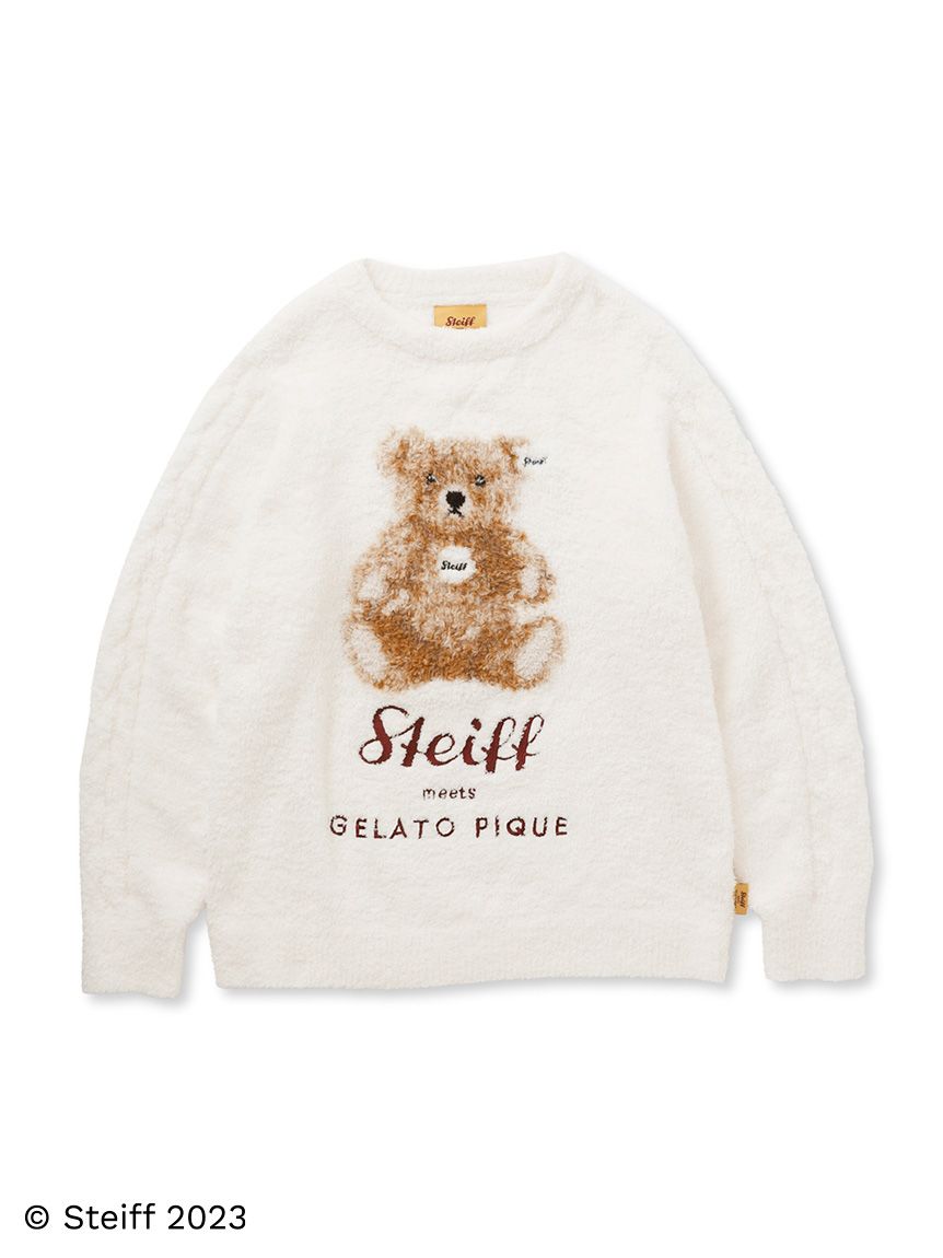 新品♡ジェラートピケ Steiff パウダージャガードプルオーバー