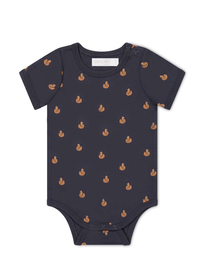 半袖ロンパースFox Cubs Constellation／オーガニックコットン(洋服