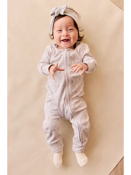 ロンパース Swanning Dawn Blue／オーガニックコットン(洋服) │ JAMIE