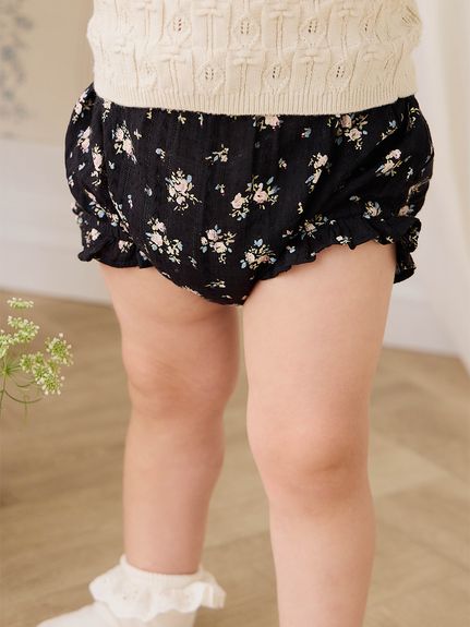【ベビー】花柄ブルマ Cassie Caviar（60～90cm）