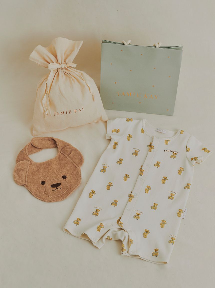ラッピング済み】【ONLINE限定】JKベア柄ロンパース＆JKベアスタイ