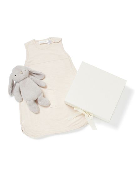 ラッピング済み】MERINO KIDSプレミアムギフト2点セット＜おくるみ