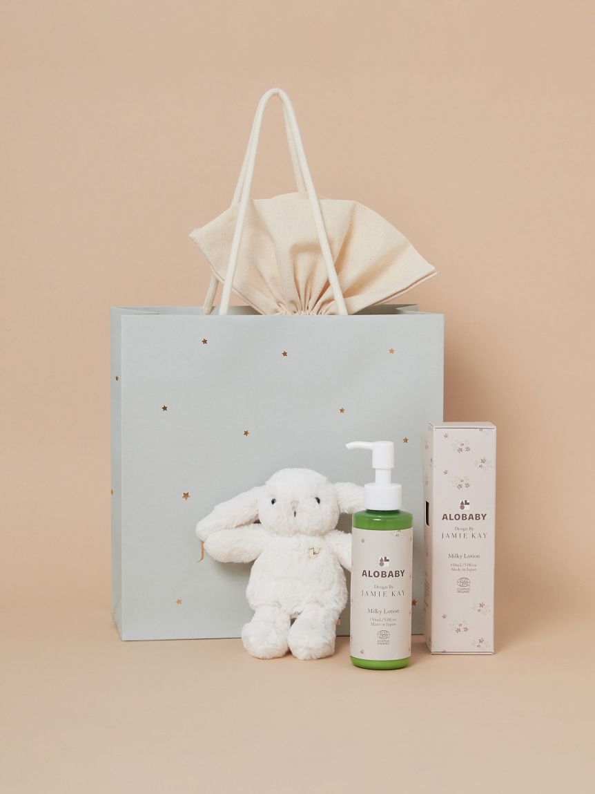 ラッピング済】【ONLINE限定】ALOBABYミルクローションギフトセット