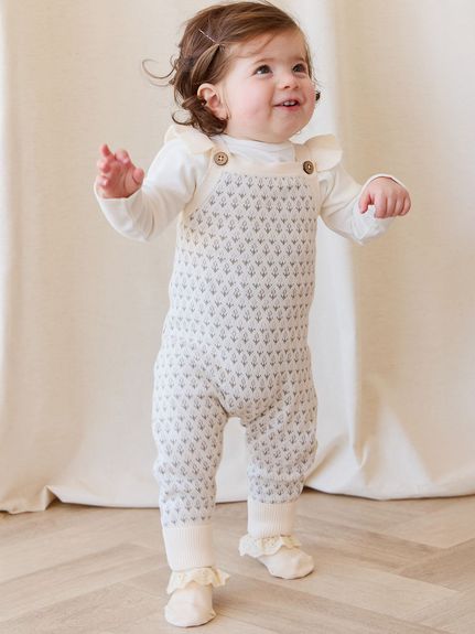 ニットロンパースMarguerite Jacquard(洋服) │ JAMIE KAY