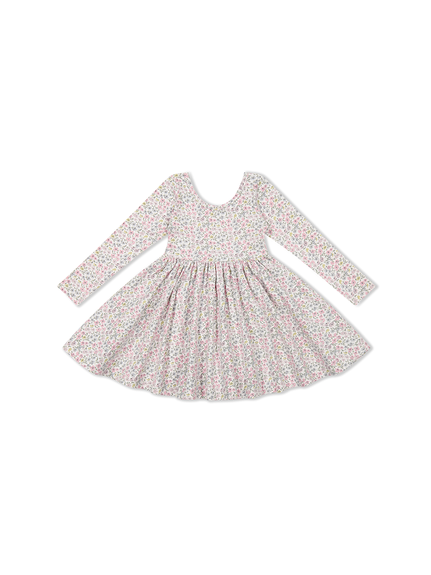 長袖ワンピースFifi Mini Slightly Pink／オーガニックコットン