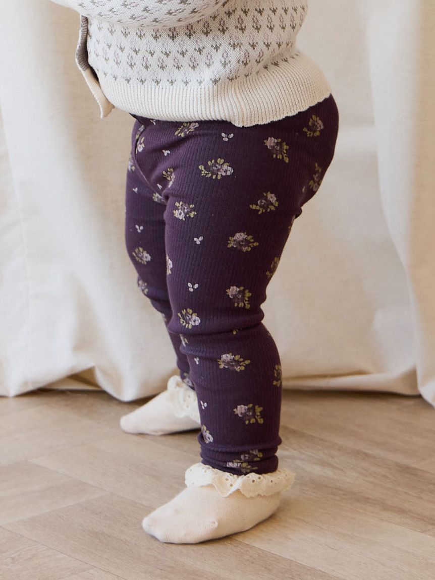 販路限定】レギンスSimone Huckleberry／オーガニックコットン(洋服  