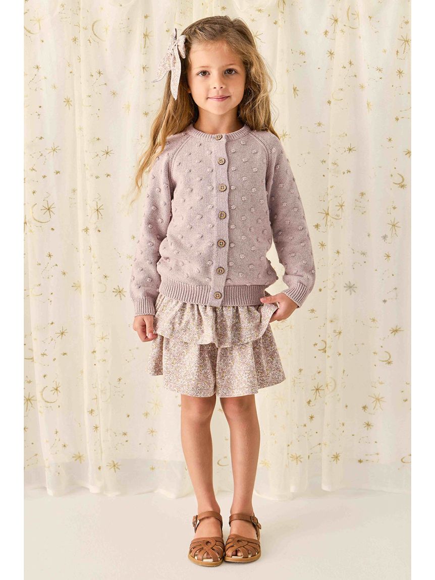 フリルスカートChloe Lilac／オーガニックコットン(洋服