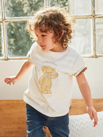 JKベアプリントTシャツ／オーガニックコットン