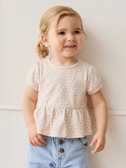 半袖トップスPenelope Rose Small／オーガニックコットン