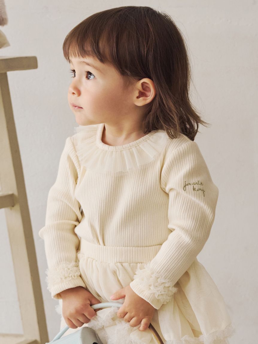 リブラメチュールトップス／オーガニックコットン