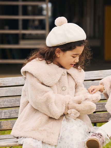 フェイクファー2wayコート