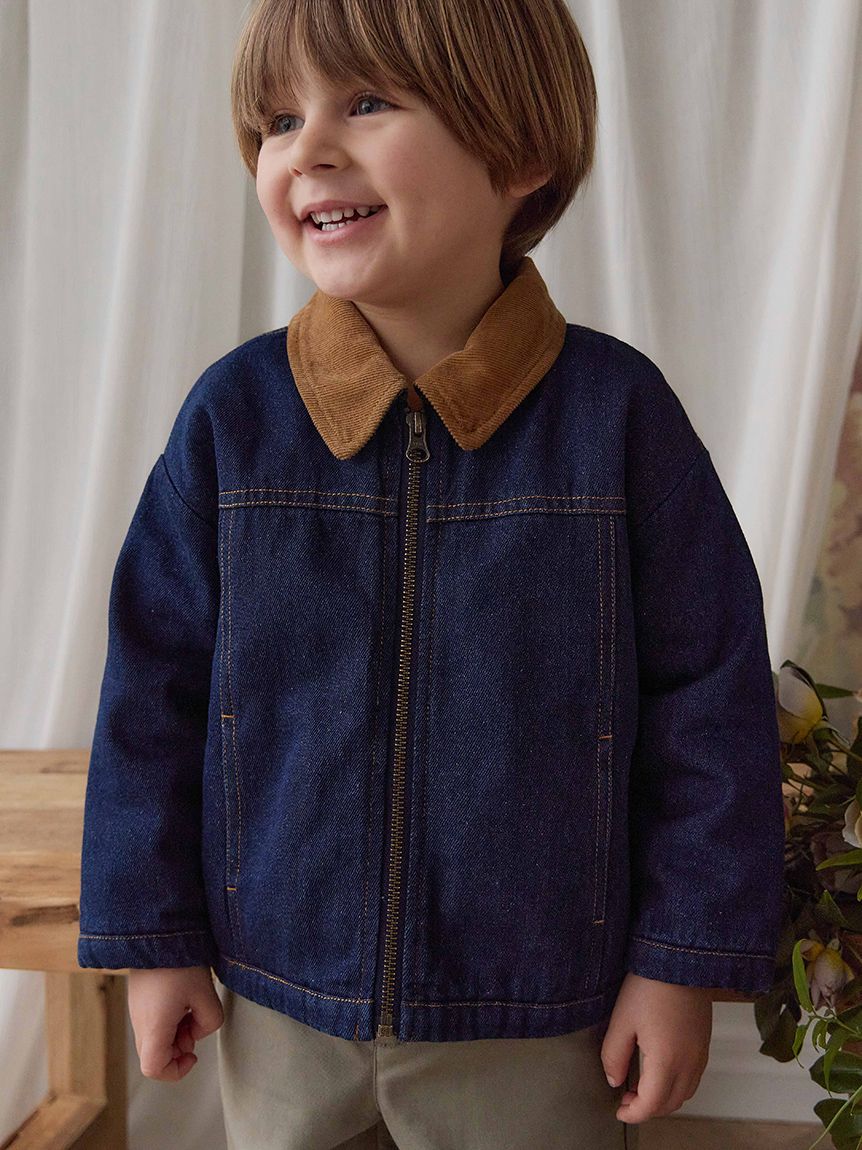 ベビー＆キッズ】デニムジャケット Mid Indigo Denim（80～100cm