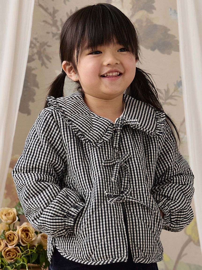 ベビー&キッズ】チェックジャケット Petite Gingham Graphite(80 ベビー&キッズ】チェックジャケット Petite Gingham Graphite(80