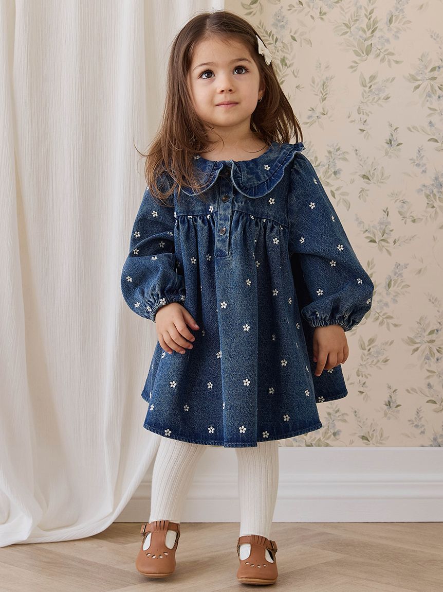 フラワーデニムワンピース Josie Floral Denim(洋服) │ JAMIE KAY