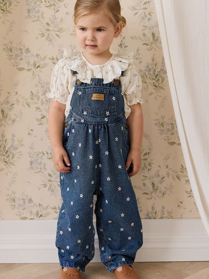 フラワーデニムオーバーオールJosie Floral Denim