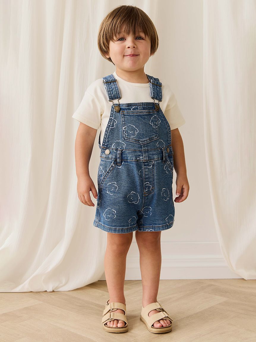 ベビー＆キッズ】Haruデニムショートオーバーオール（70～120cm）(洋服