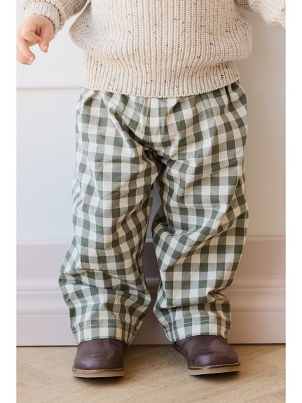 パンツGingham Grape Leaf