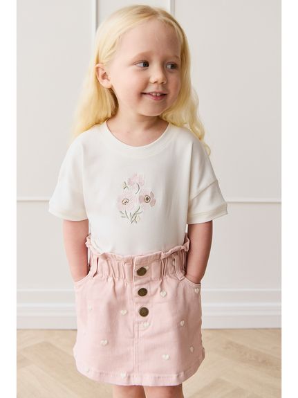 コットンツィルスカートPetite Heart Peach