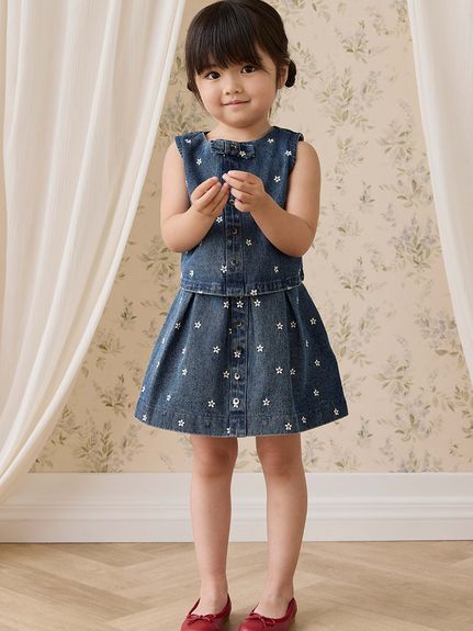 フラワーデニムスカート Josie Floral Denim