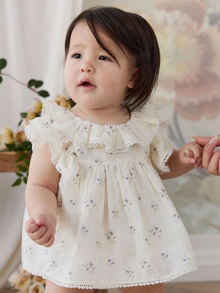 【ベビー＆キッズ】コットン花柄ブラウス Jade Floral（70～120cm）