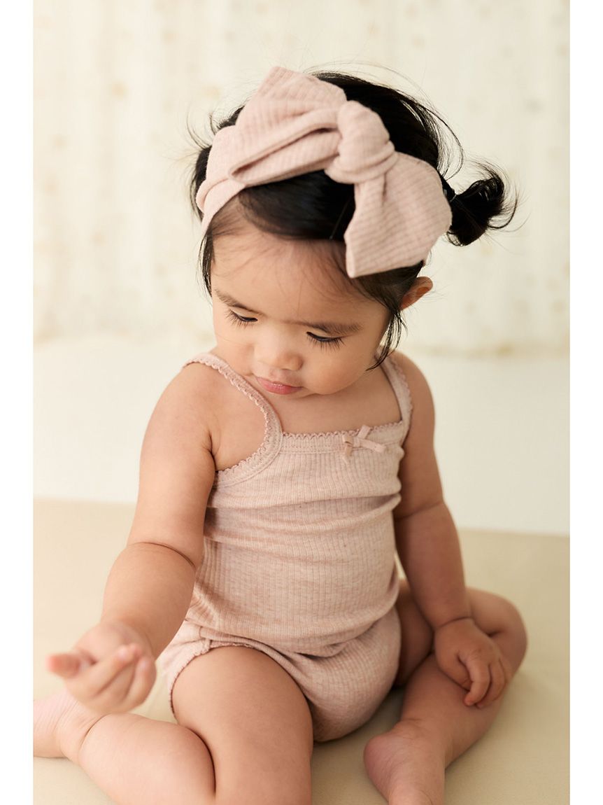 ONLINE限定カラーあり】オーガニックコットンモダールリブヘアバンド