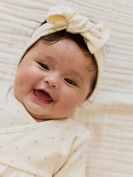 ヘアバンドDitsy Cherries／オーガニックコットン