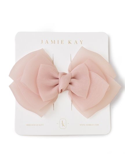 オーガンジーリボンヘアピン