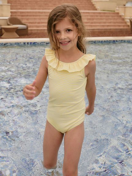 スイムワンピース Camomile Stripe