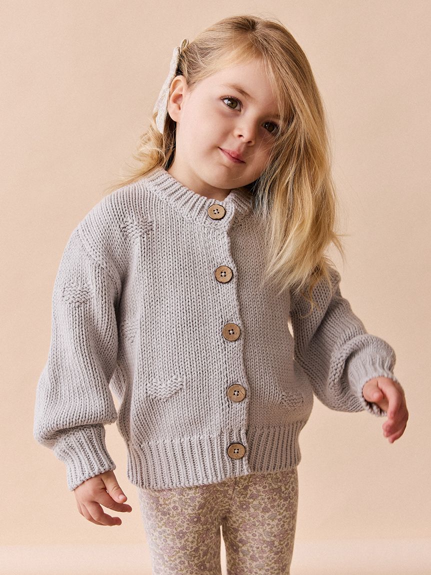 【美品】【11/10まで限定セール】 BABY カーディガン 厚手カーディガン」 (ウール/キッズ) 【100・120サイズ】 【手洗い