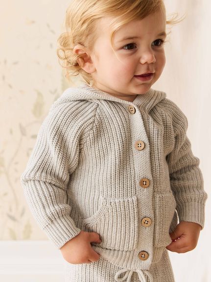 くま耳ニットカーディガンLight Grey Marle(洋服) │ JAMIE KAY