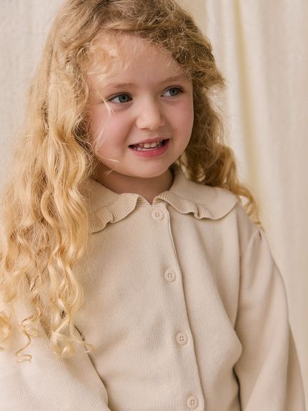 ケイミー　白カーディガン 長袖 Dream garden（ドリームガーデン） カーディガン シャギーロングニット