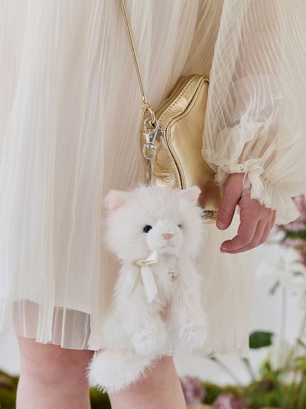 Moon the Kitty Key Charm