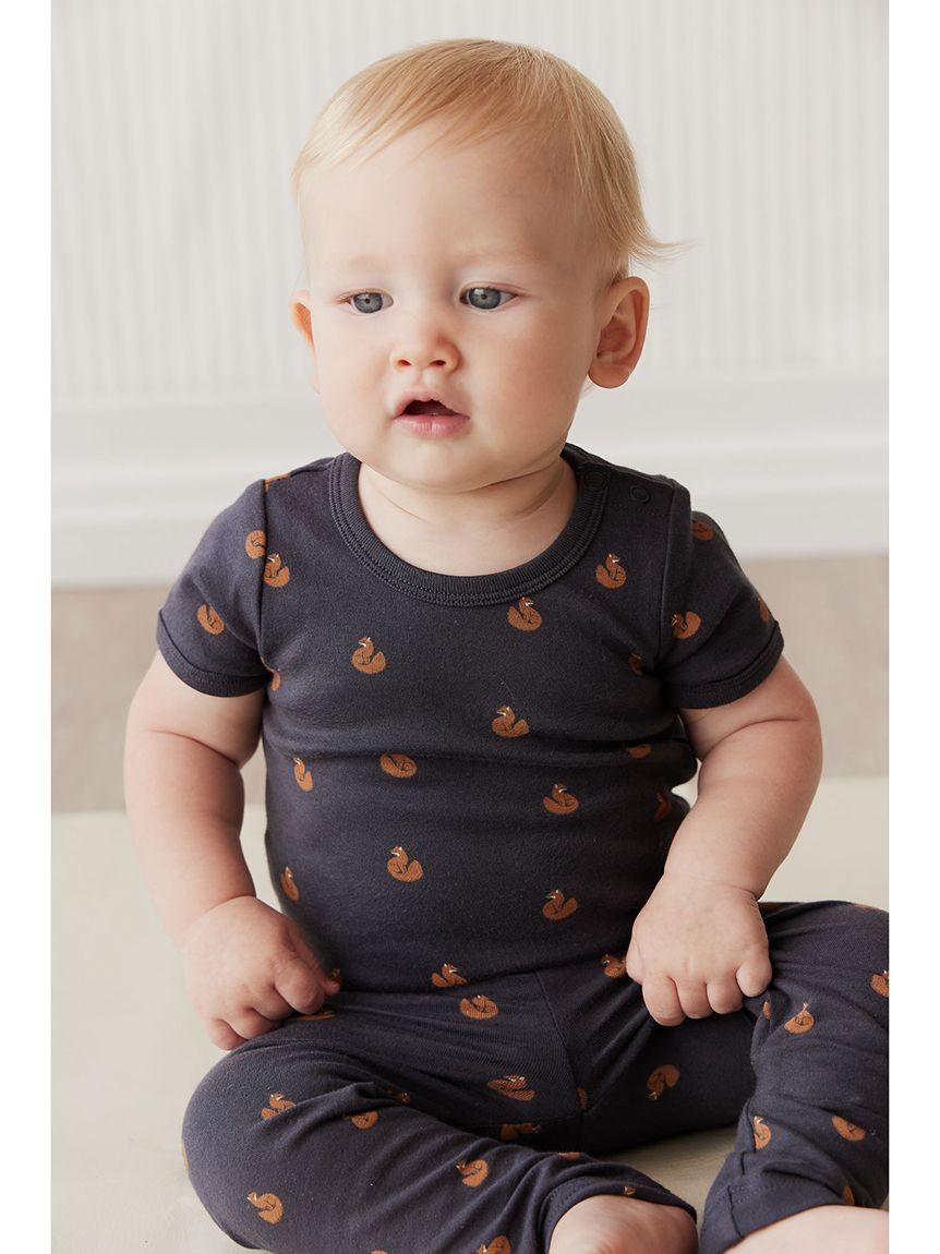 半袖ロンパースFox Cubs Constellation／オーガニックコットン(洋服