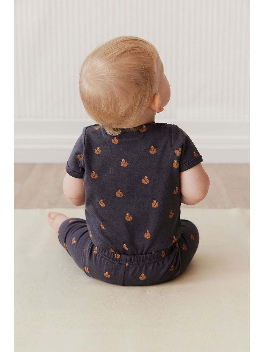 半袖ロンパースFox Cubs Constellation／オーガニックコットン(洋服