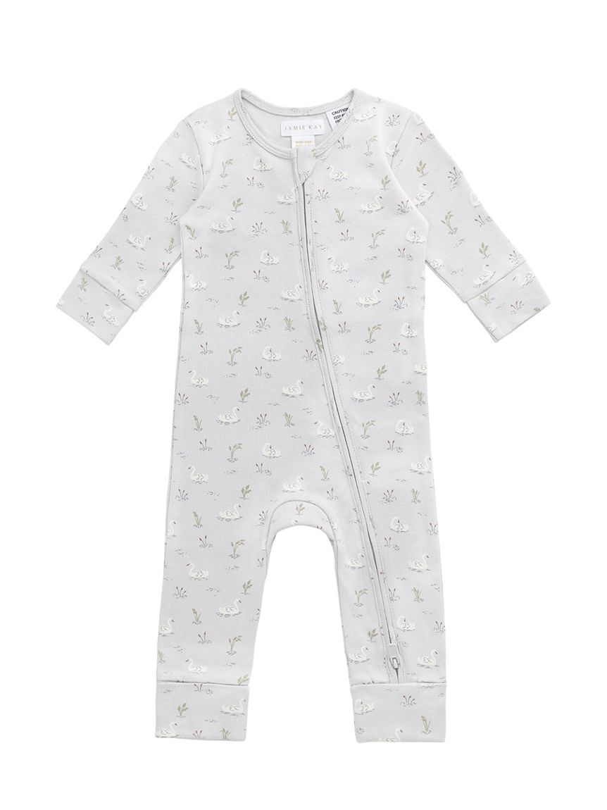 ロンパース Swanning Dawn Blue／オーガニックコットン(洋服) │ JAMIE