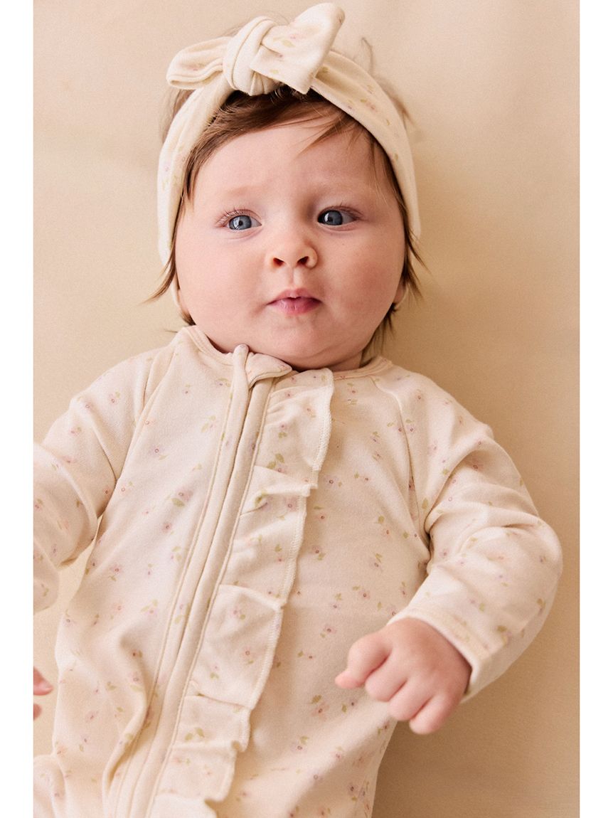 足つきロンパースBriella Whisper／オーガニックコットン(洋服