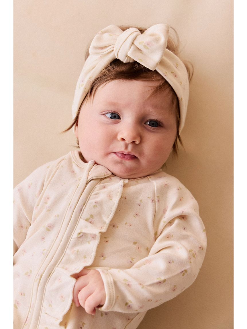 足つきロンパースBriella Whisper／オーガニックコットン(洋服