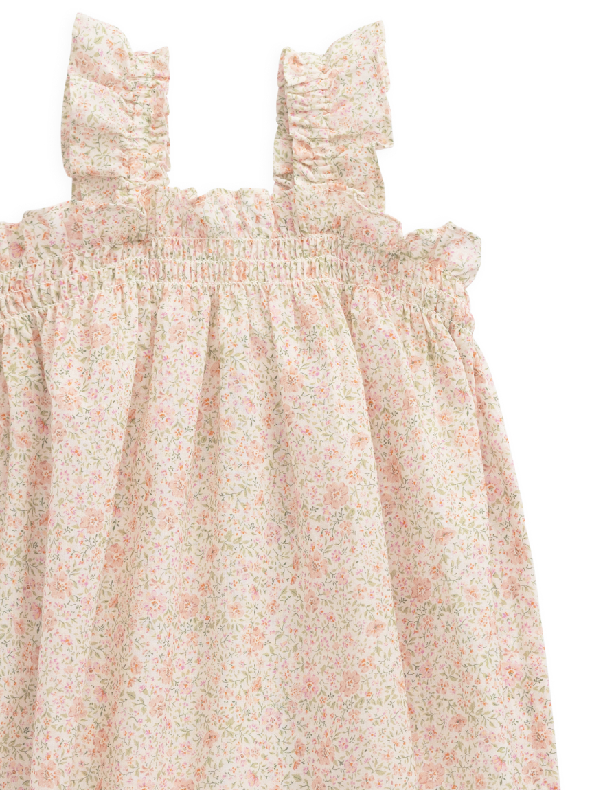 EC限定/ベビー】小花柄フリルジャンプスーツFlora Pink（60～90cm