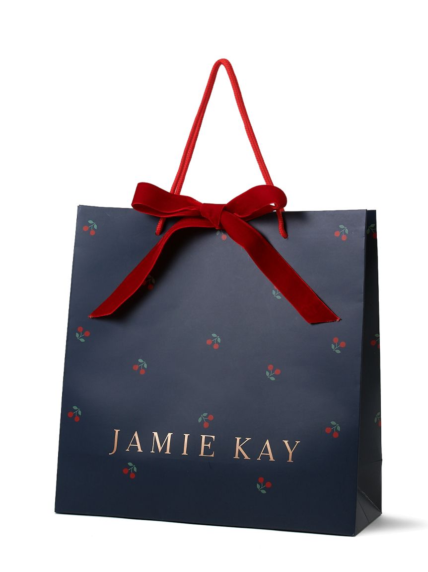 セルフラッピング】数量限定チェリー柄ギフトBOX＆ショッパーセット M