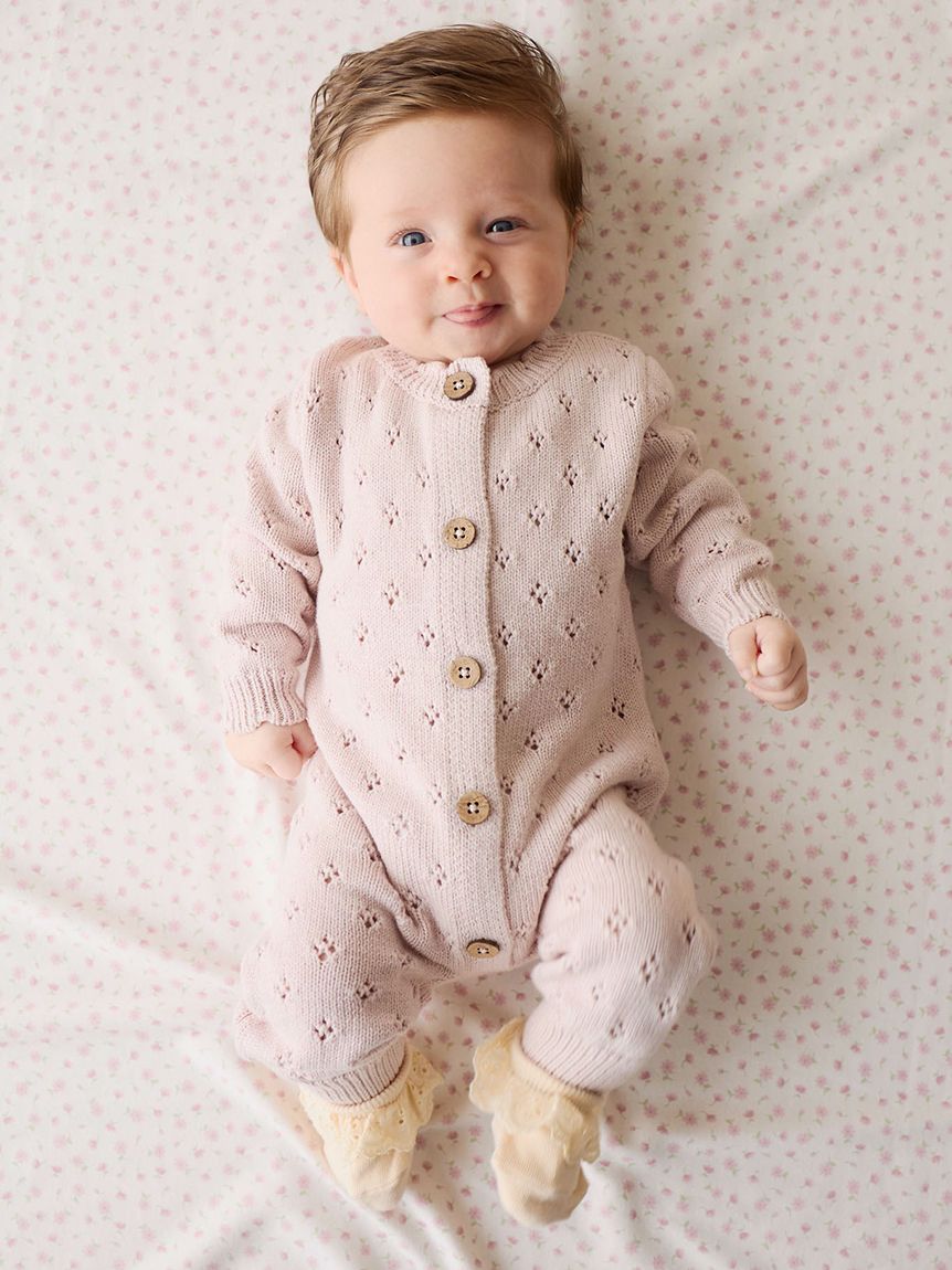 ニットロンパースDusty Violet Marle(洋服) │ JAMIE KAY