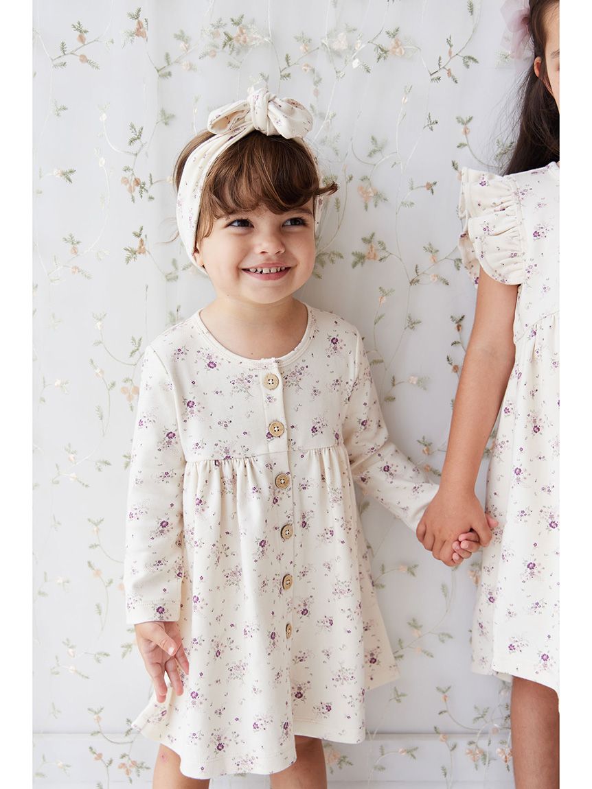 フロントボタンワンピSweet William Floral Natural