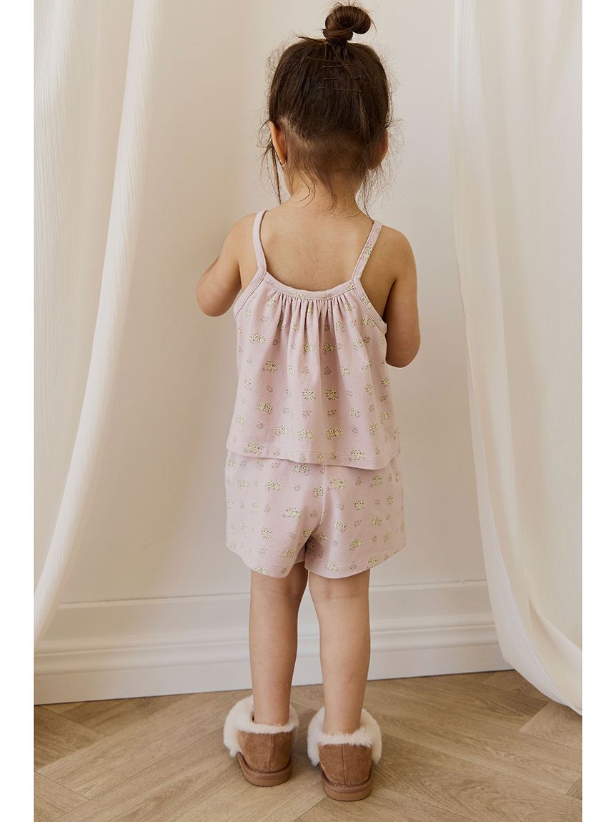 ベビー＆キッズ】ショートパンツパジャマセットMoon Floral Mauve（70