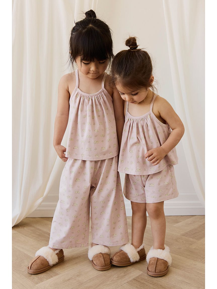 ベビー＆キッズ】ショートパンツパジャマセットMoon Floral Mauve（70