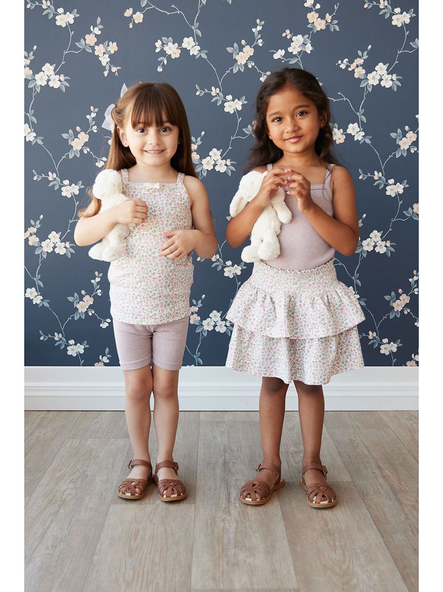 フリルスカートFifi Mini Slightly Pink／オーガニックコットン